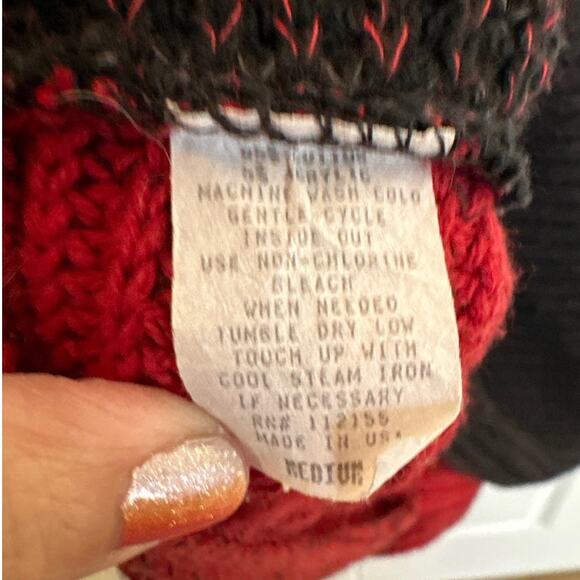 Margaret Winters New York Artistic Patchwork Cardigan Made in USA Medium - Picture 5 of 7